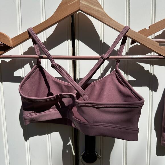 Alo Yoga Woodrose Airlift 7/8 Leggings Intrigue Wild Thing Real Bra Tank XS Set - Picture 14 of 16